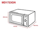 Microondas Atma Md1723gn 23l C/grill