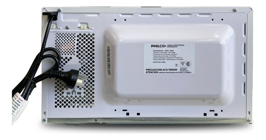 Microondas Philco Mphrw20uap Rotativo 20lts White