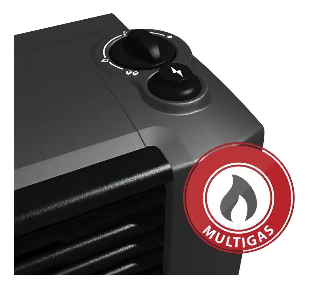 Calefactor A Gas Coppens 4000kcal Tbu Derecho Gris Oscuro