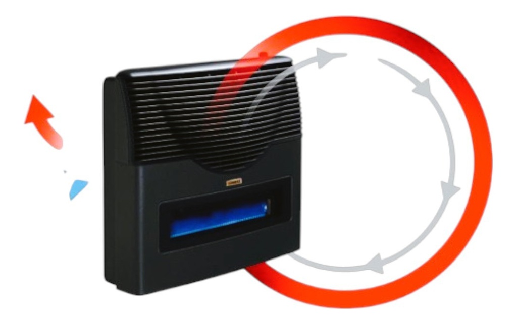 Calefactor Longvie Tb 5000 Eba5kvt Grafito Visor Termostato