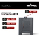 Estufa A Leña Tromen Eco 7000kcal + Kit De Techo 4  Enlozado