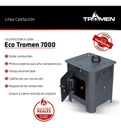 Estufa A Leña Tromen Eco 7000kcal + Kit De Techo 4  Enlozado
