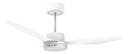 Ventilador Techo 47 Indelplas Con Luz Led Control 3 Aspas Bl