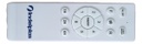 Ventilador Techo 47 Indelplas Con Luz Led Control 3 Aspas Bl