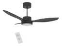 Ventilador De Techo Indelplas Ivt47 01p Negro Con Plafón