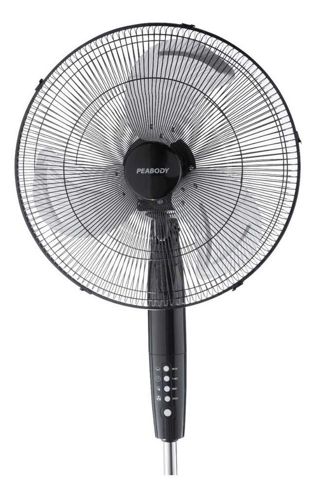 Ventilador De Pie Peabody Pe-vp350 Digital 20  Negro 130w