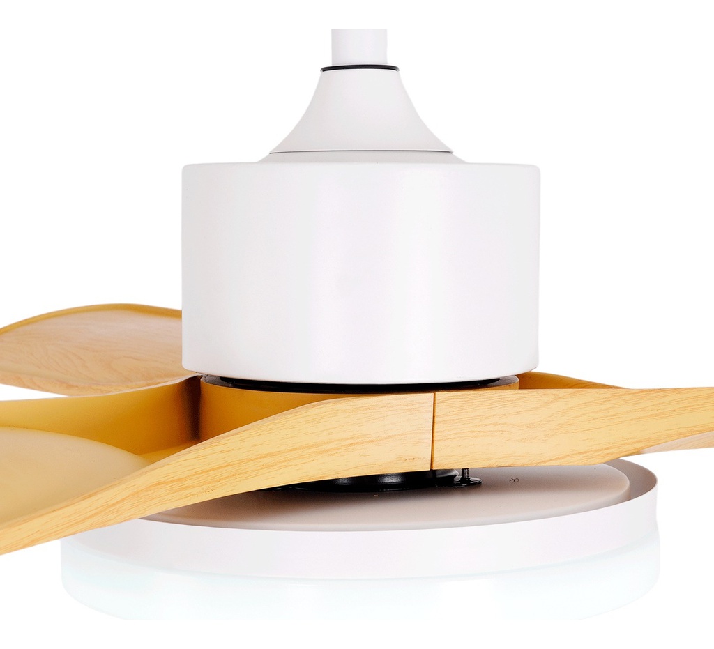 Ventilador De Techo Etheos Gvti-vtmc Con Luz Led 3 Aspas Bla