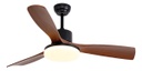 Ventilador De Techo Etheos Gvti-vtmo Con Luz  3 Aspas Negro