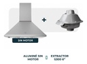 Campana De Pared Tst Alumine S/motor+extractor S300 Caño 6 