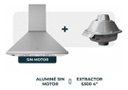 Campana De Pared Tst Alumine S/motor+extractor S300 Caño 4 