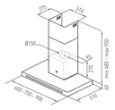 Campana De Pared Tst Alumine S/motor+extractor S300 Caño 4 