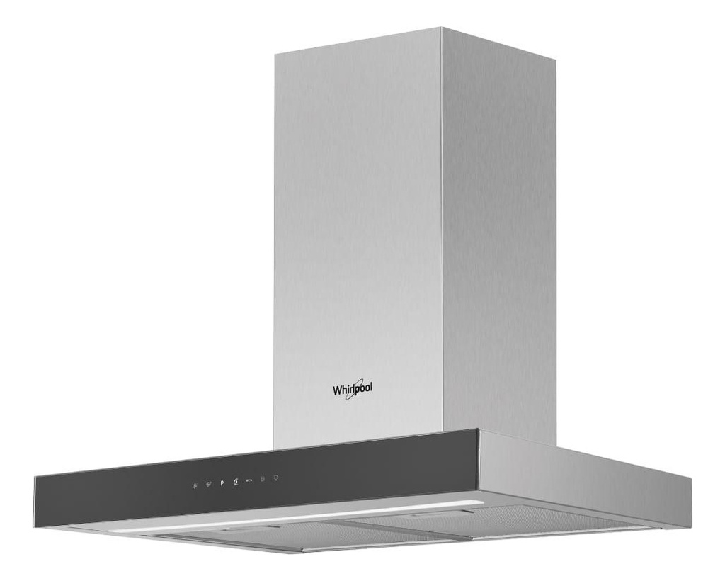 Campana Whirlpool 60cm Negro Inox Tbox Color Inoxidable