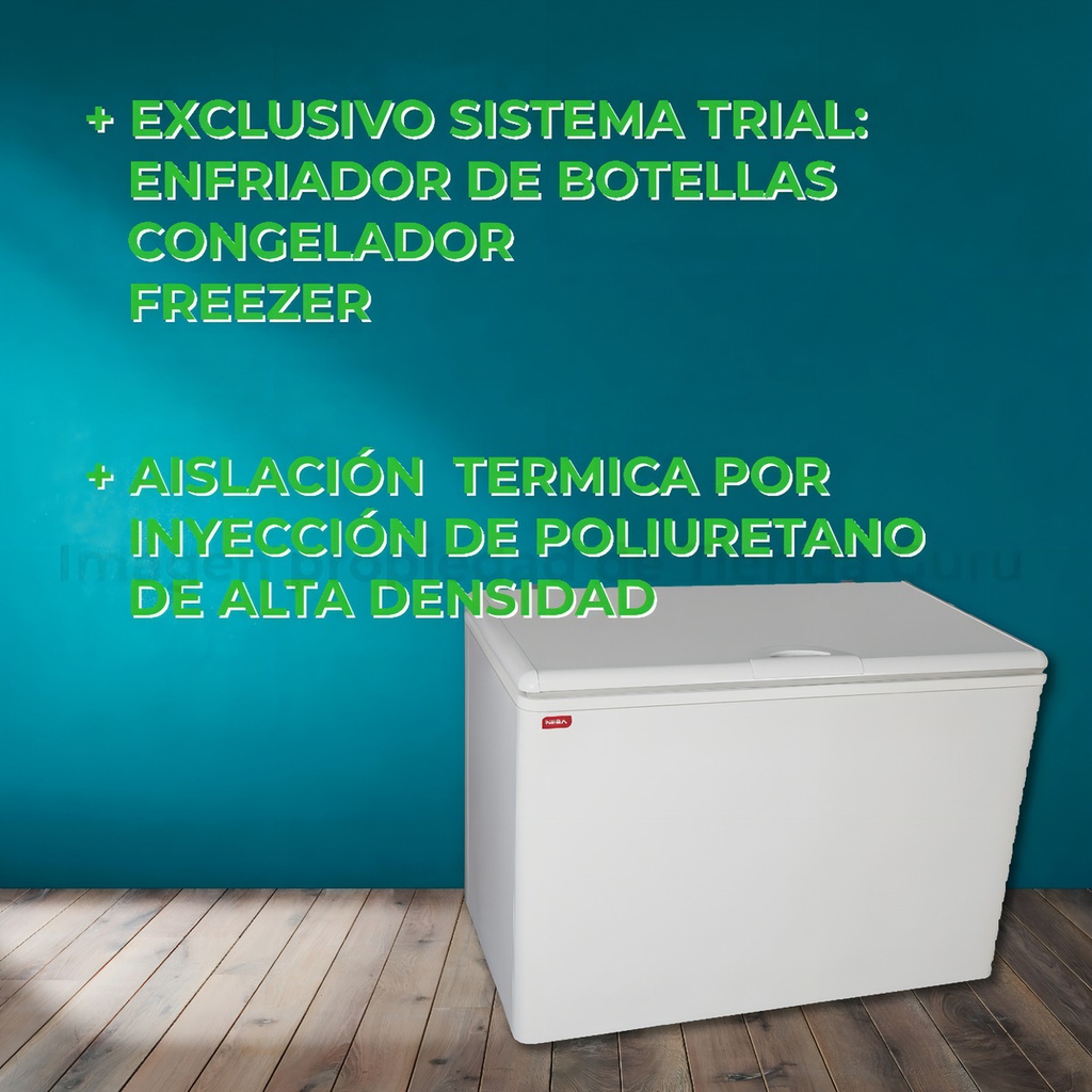 Freezer Horizontal Nueva Neba F400  Blanco 384l 220v