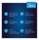 Heladera No Frost Inverter Midea Ac. Inox Top Mount  412 L