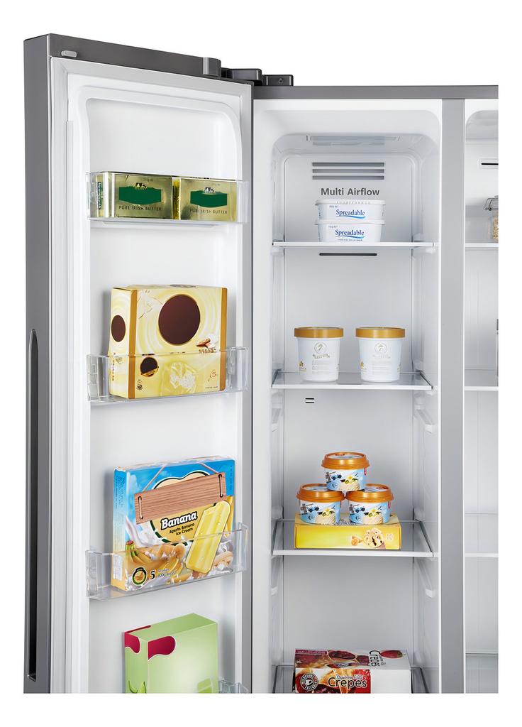 Heladera Hisense Rs3n428nad Side By Side No Frost Silver