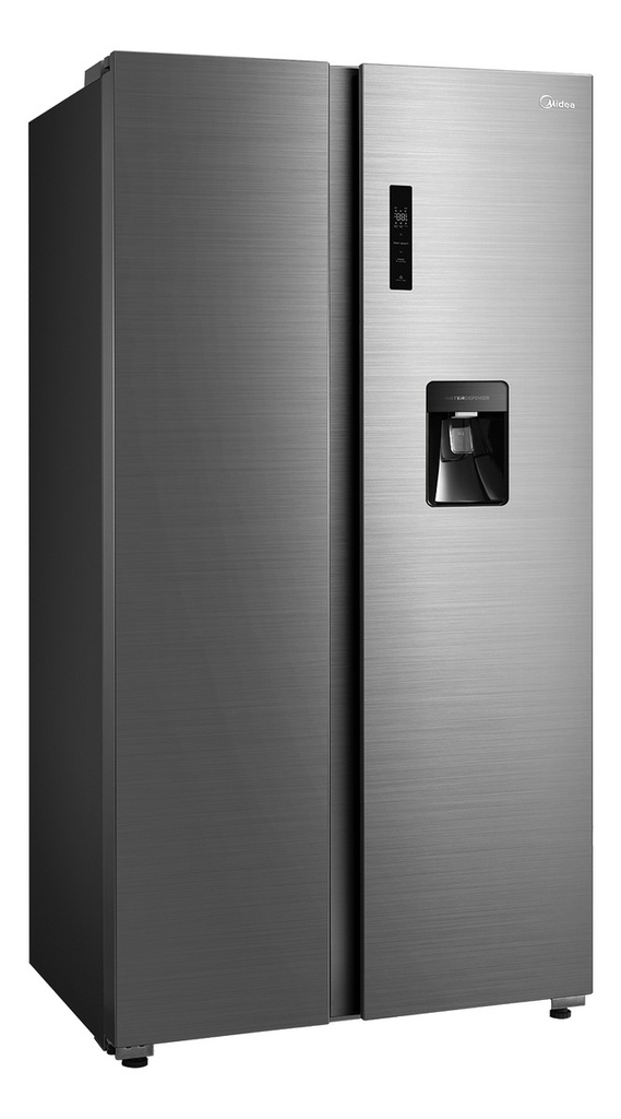 Heladera Inverter Midea Side By Side No Frost Ac. Inox. 510l