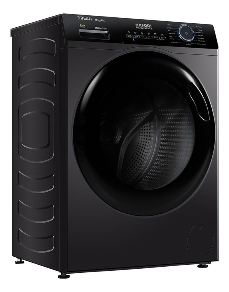 Lavasecarropas Drean Ecoinverter 12kg / 8kg 1400rpm Gris
