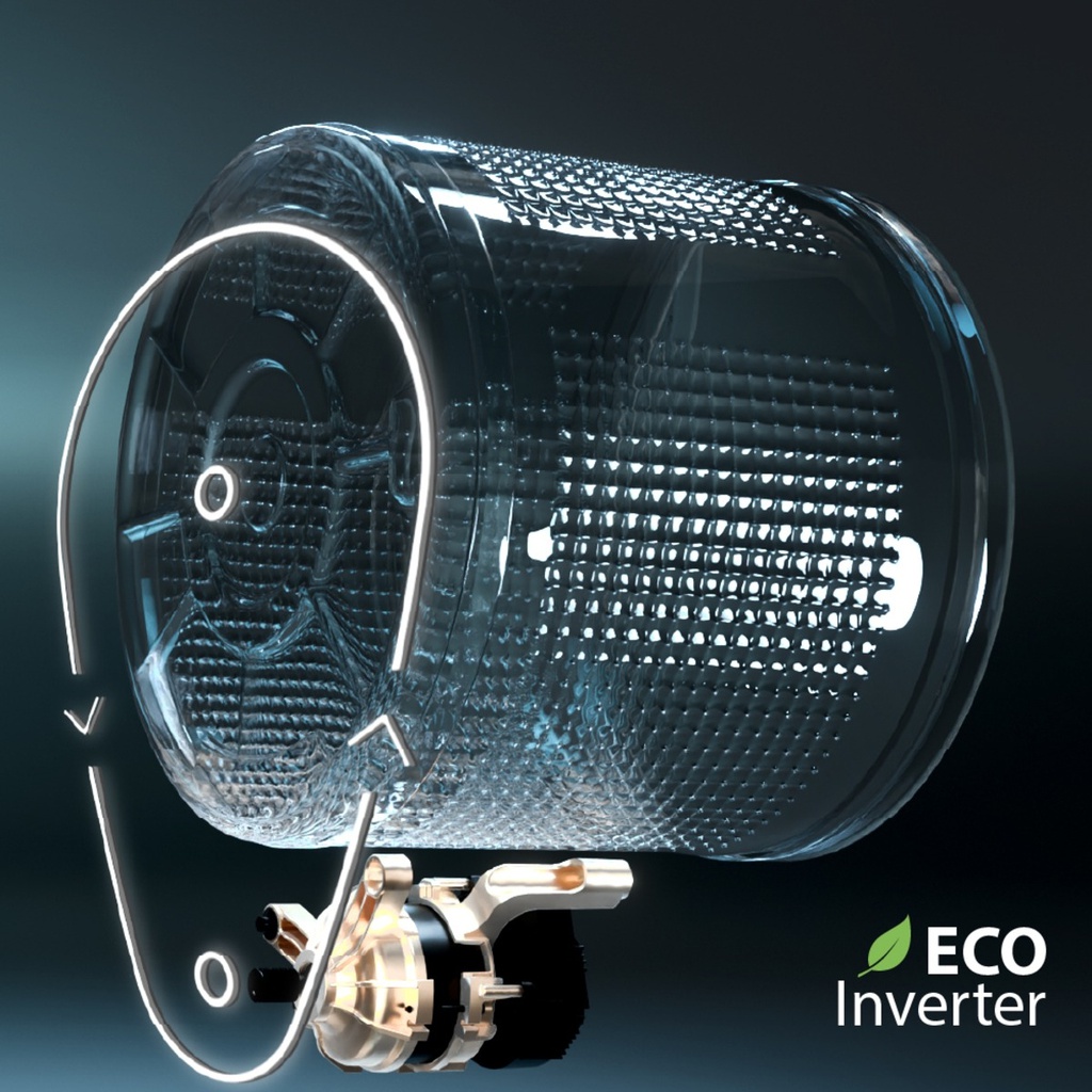 Lavasecarropas Drean Ecoinverter 12kg / 8kg 1400rpm Gris