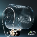 Lavasecarropas Drean Ecoinverter 12kg / 8kg 1400rpm Gris