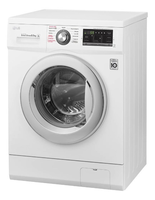 Lavarropas LG Wm8516we6 Frontal 8,5 Kg Inverter