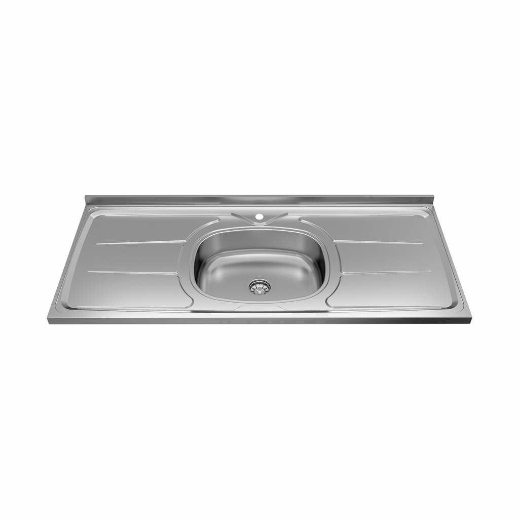 MESADA ORLANDI GHELPLUS 1,20 x 53 ACERO INOX B.CENTRAL COD 40