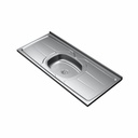 MESADA ORLANDI GHELPLUS 1,20 x 53 ACERO INOX B.CENTRAL COD 40