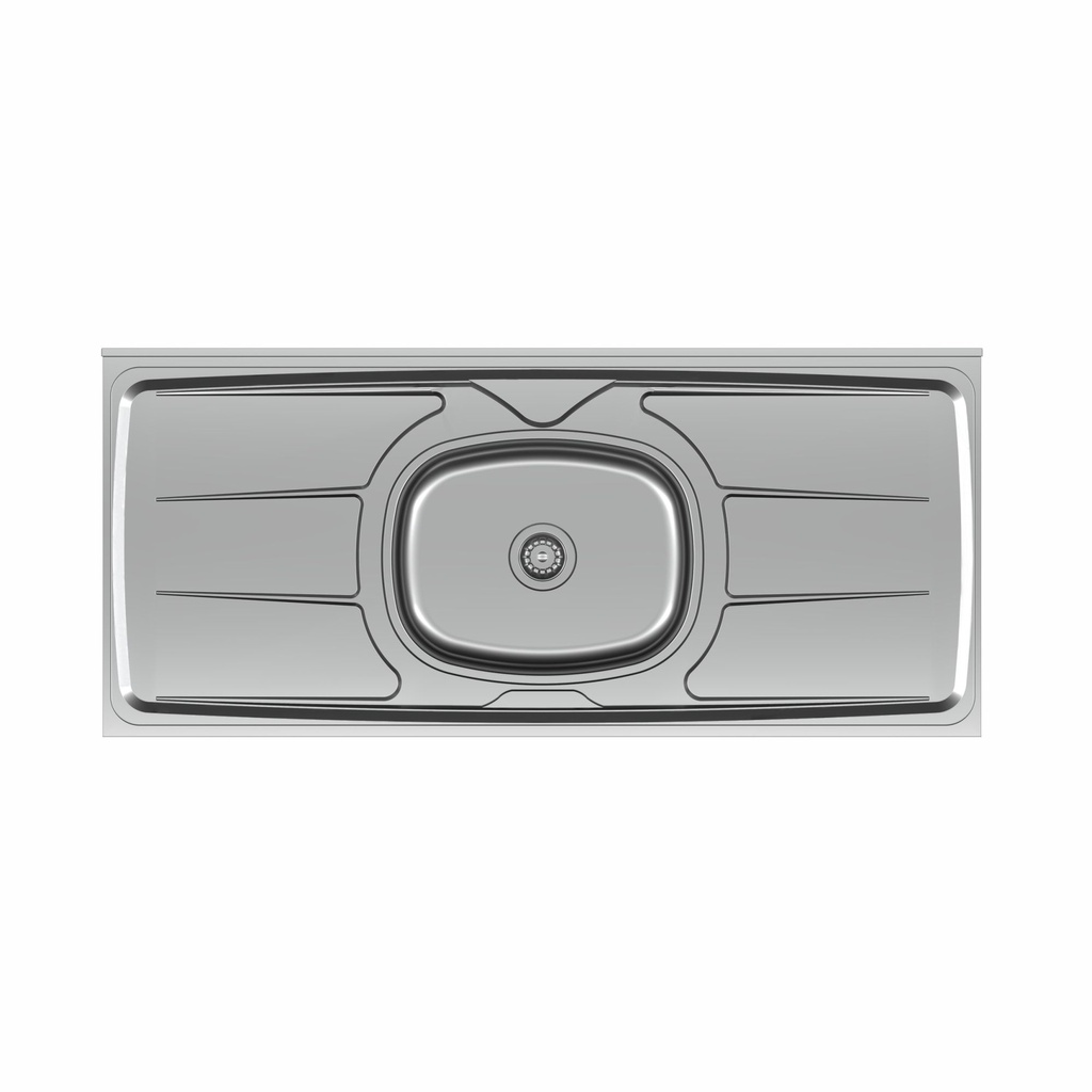 MESADA ORLANDI GHELPLUS 1,20 x 53 ACERO INOX B.CENTRAL COD 40