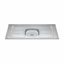 MESADA ORLANDI GHELPLUS 1,40 x 53 ACERO INOX B.CENTRAL COD 42