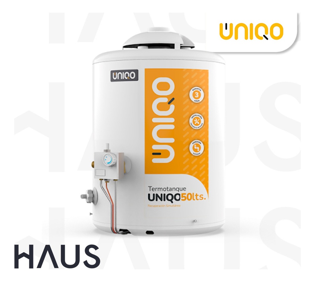 Termotanque Coppens Uniqo 50 Lts Ttq50bs Multigas Rec Simult