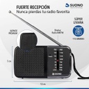Radio Portatil Suono Ayv0021 Am/fm Gris Compacta