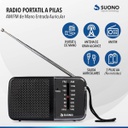 Radio Portatil Suono Ayv0021 Am/fm Gris Compacta