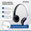 Auricular Celular Manos Libres Vincha Inalambrico Azul