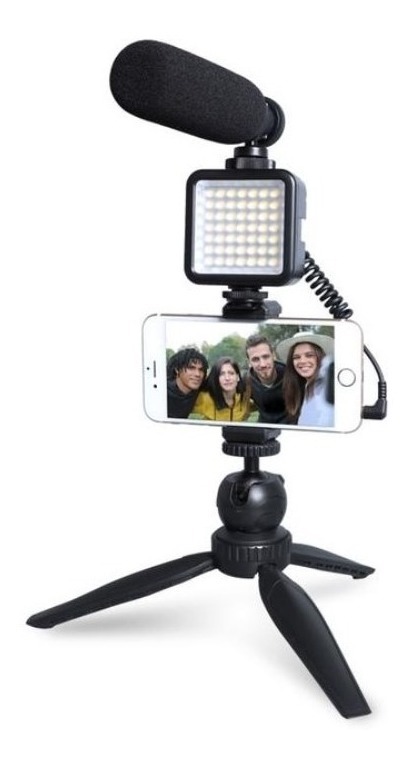 Micrófono Maono Au-cm11pl Con Luz Y Soporte
