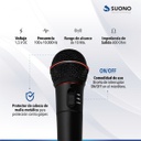 Micrófono Suono Profesional Inalámbrico Karaoke  Negro