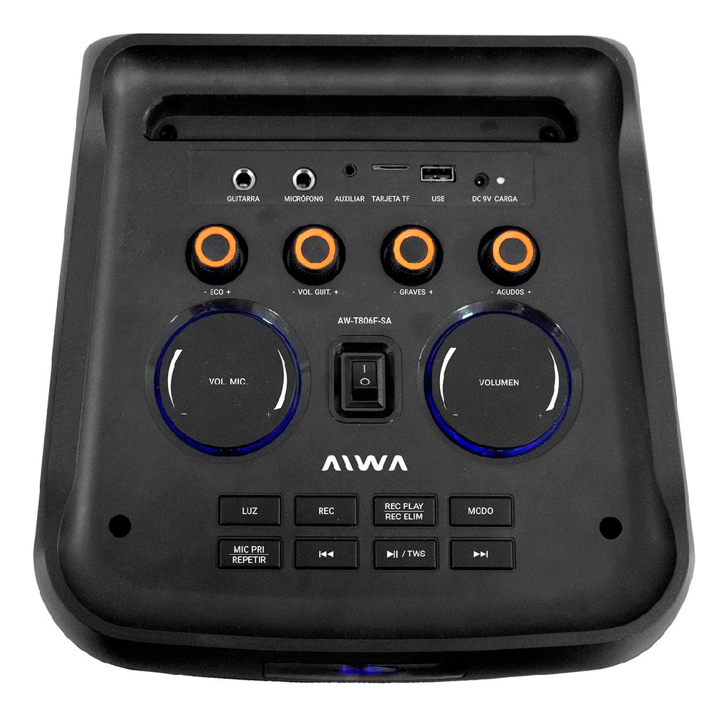 Parlante Aiwa Aw-t806f-pb Pmpo 6500w