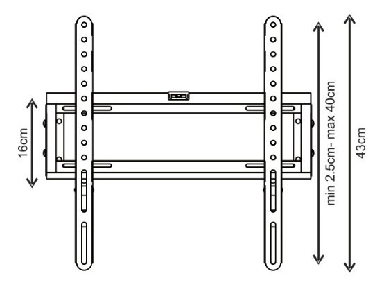 Soporte Tv Nakan Spl 495i Con Inclinacion De 32  A 60 