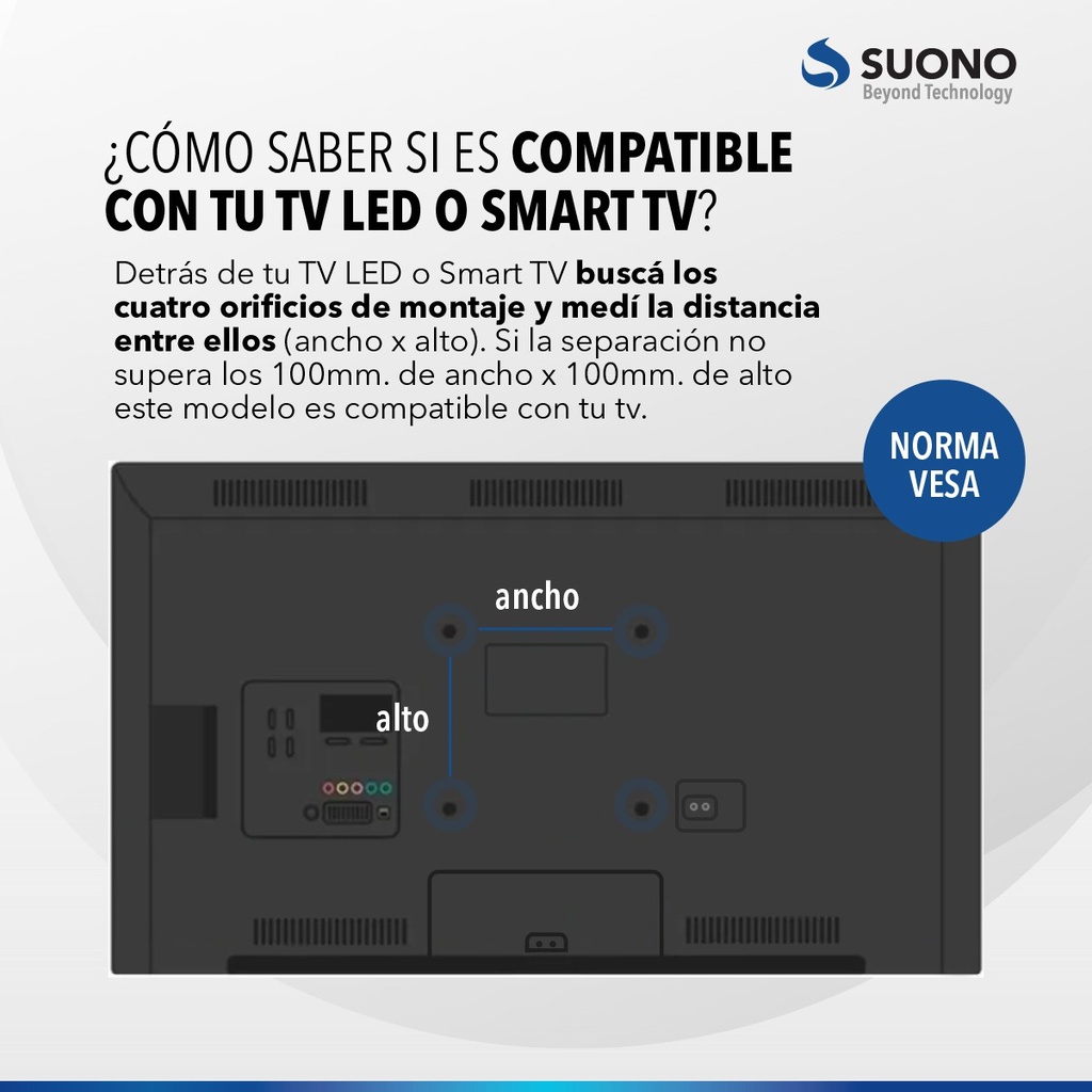 Soporte Tv Suono Hog0010 14  A 42  Con Brazo Movil