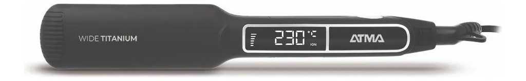 Planchita De Pelo Atma Pl8862np Wide Titanium 230°  Negro