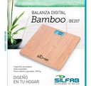 Balanza Digital Silfab Be207 Bamboo Encendido Automatico