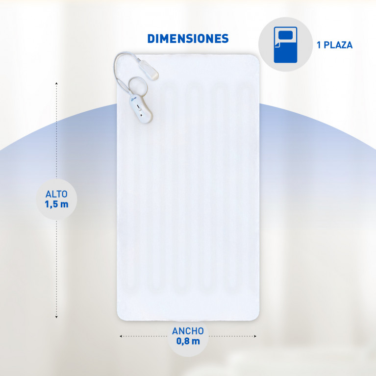 CLIMATIZADOR PARA CAMA SILFAB MTS 100 1 PLAZA POLIESTER