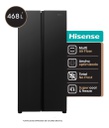 Heladera Hisense No Frost  Side By Side 468 Lts