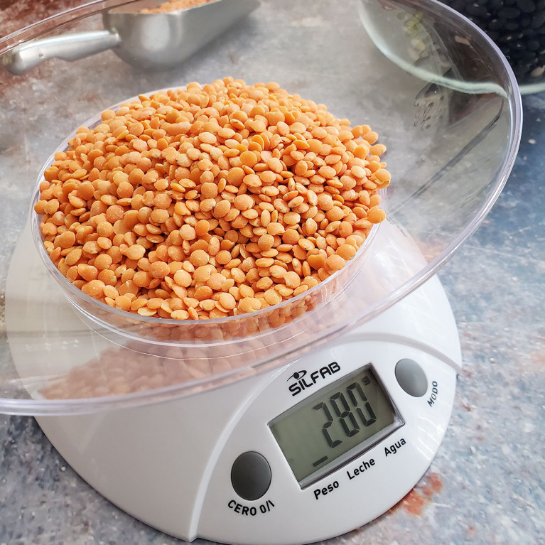 BALANZA SILFAB BC301 DE COCINA CON RECIPIENTE