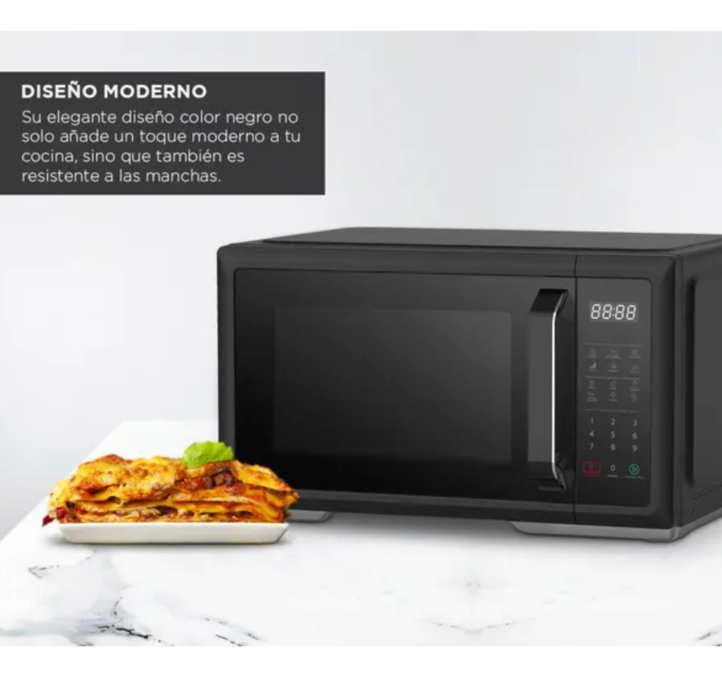 Microondas Digital Atma 28l Con Grill Negro Matdgb28uap