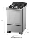 Cocina Atma 94ccm056g 56cm Espejada Color Espejado