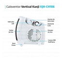 Caloventor Kanjihome Ch106 2niv 2000w Vertical Blanco