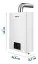 Calefón Philco Phca14b Inverter 14/l Min Blanco Tiro Forzado