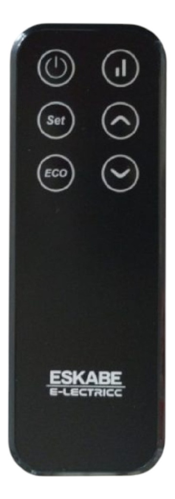 Calefactor Eléctrico Eskabe Fd2t 1800w Termostato Negro