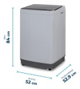 Lavarropas Automático Carga Sup Philco 5.5 Kg Phcs07b Gris