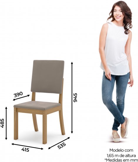 SILLA HENN MILLA 04 SEC35-510 MARRON ALMENDRA