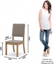 SILLA HENN MILLA 04 SEC35-510 MARRON ALMENDRA